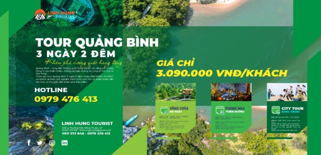 Tour Đồng Hới – Vũng Chùa – Phong Nha Kẽ Bàng – Bang Onsen 